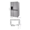 Pictures of LG 27 cu. ft. Side-by-Side Refrigerator with Craft Ice™ - 21SD004 - LHSXS2706S - Open Box - Neu Appliance Outlet - Discount Appliance Outlet in Austin, Tx