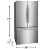 Pictures of Frigidaire Gallery 23 Cu. Ft. Counter-Depth French Door Refrigerator 3SD959 - GRFG2353AF - Scratch & Dent (Minor) - Neu Appliance Outlet - Discount Appliance Outlet in Austin, Tx
