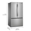 Whirlpool 31 cu. ft. Standard Depth French Door Refrigerator in Fingerprint Resist Stainless Finish w/ Interior Dispenser 22133SD213 - WRFF3336SZ - Scratch & Dent (Moderate)