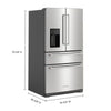 Pictures of KitchenAid PrintShield Stainless 26.2 Cu. Ft. Multi-Door French Door Refrigerator with Platinum Interior and FreshChill™ Full-Width Refrigerated Drawer 3SD859 - KRMF536RPS - Scratch & Dent (Minor) - Neu Appliance Outlet - Discount Appliance Outlet in Austin, Tx