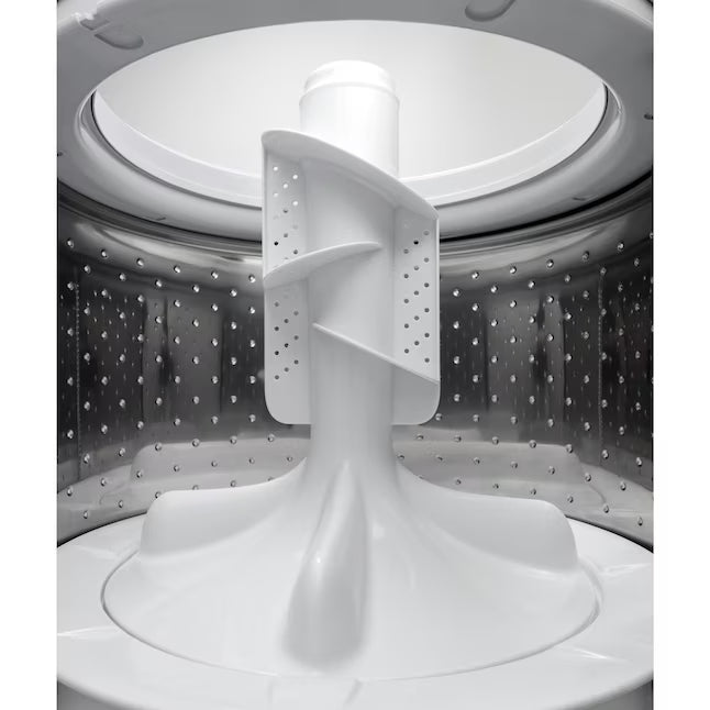 GE White Top Load 4.0 Cu. Ft. Capacity Washer with Stainless Steel Wash Basket GTW325ASWWW - Open Box and GE White Electric Aluminized Alloy Drum 7.2 Cu. Ft. Dryer with Sensor Dry and Extended Tumble 16234 - GTD45EASJWS - Certified Refurbished