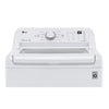 LG 4.3 cu. ft. Ultra Large Capacity Top Load Washer with 4-Way™ Agitator WT7005CW - Certified Refurbished and LG 7.3 Cu. Ft. Electric Rear Control Ultra Large Capacity Dryer with Sensor Dry 16082 - DLE6100W - Scratch & Dent (Minor)
