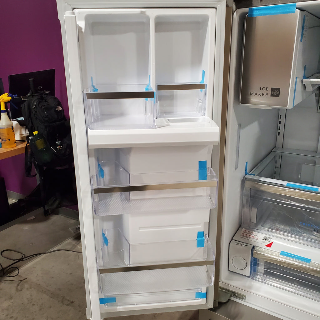 Frigidaire 27.8-cu ft ENERGY STAR French Door Refrigerator with Dual Ice Maker in Fingerprint Resistant Stainless Steel 20SD094 - GRFS2853AF - Scratch & Dent (Major)