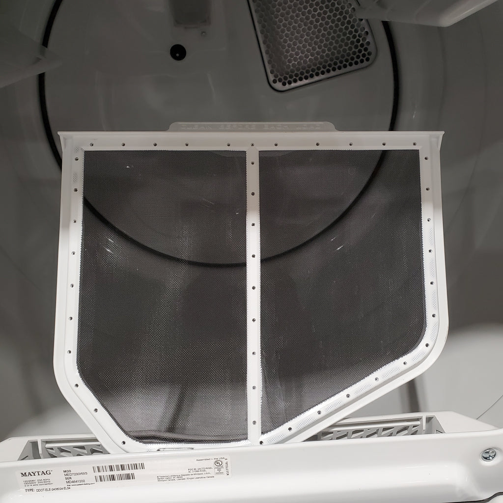 Pictures of Maytag Smart Top Load Electric 7.4 Cu. Ft. Steam Dryer with Extra Power and Advanced Moisture Sensing 6SD57 - MED7230HW - Open Box - Neu Appliance Outlet - Discount Appliance Outlet in Austin, Tx