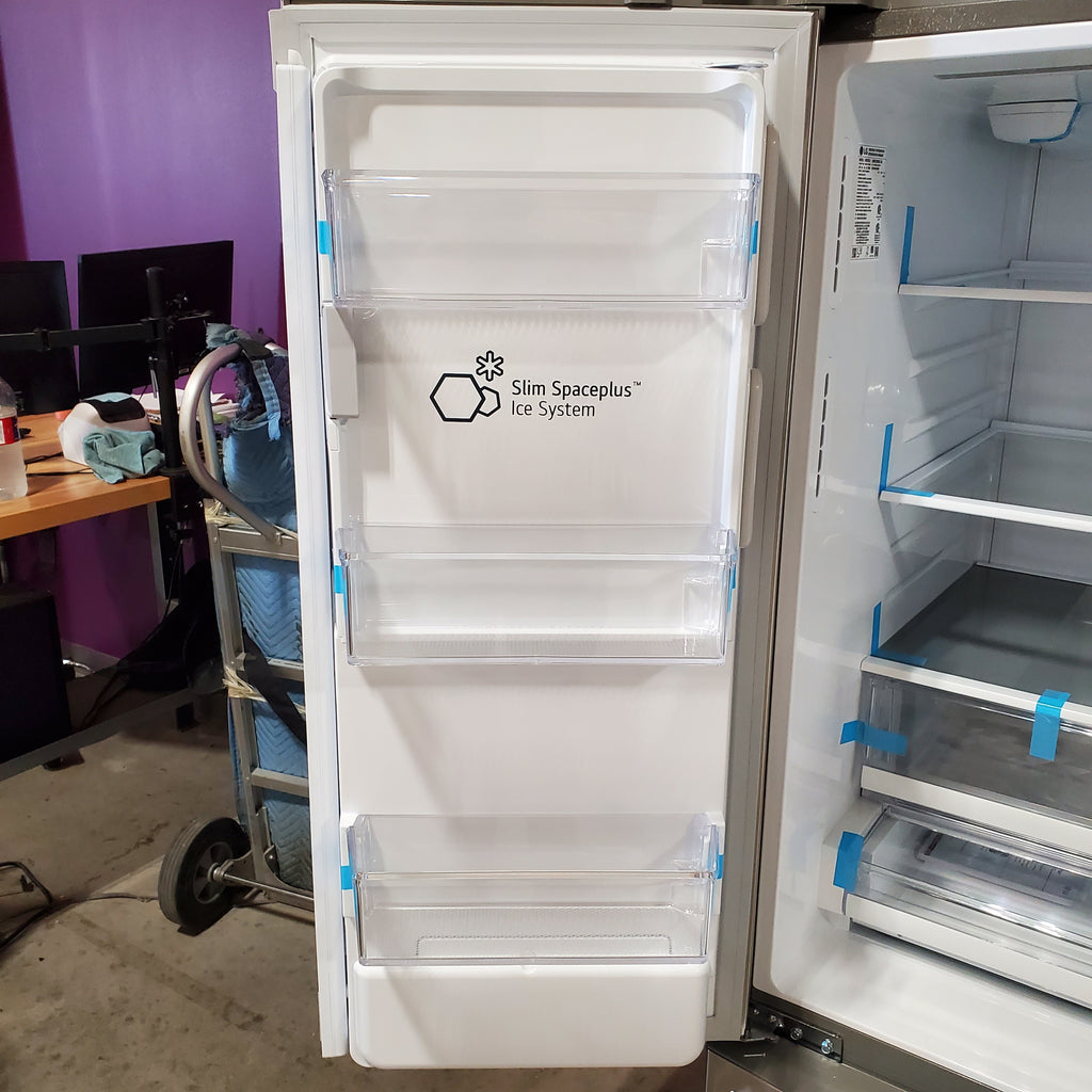 LG 27.8-cu ft 4-Door French Door Refrigerator with Dual Ice Maker in Fingerprint Resistant Steel 3SD777 - LRMXS2806S - Scratch & Dent (Minor)