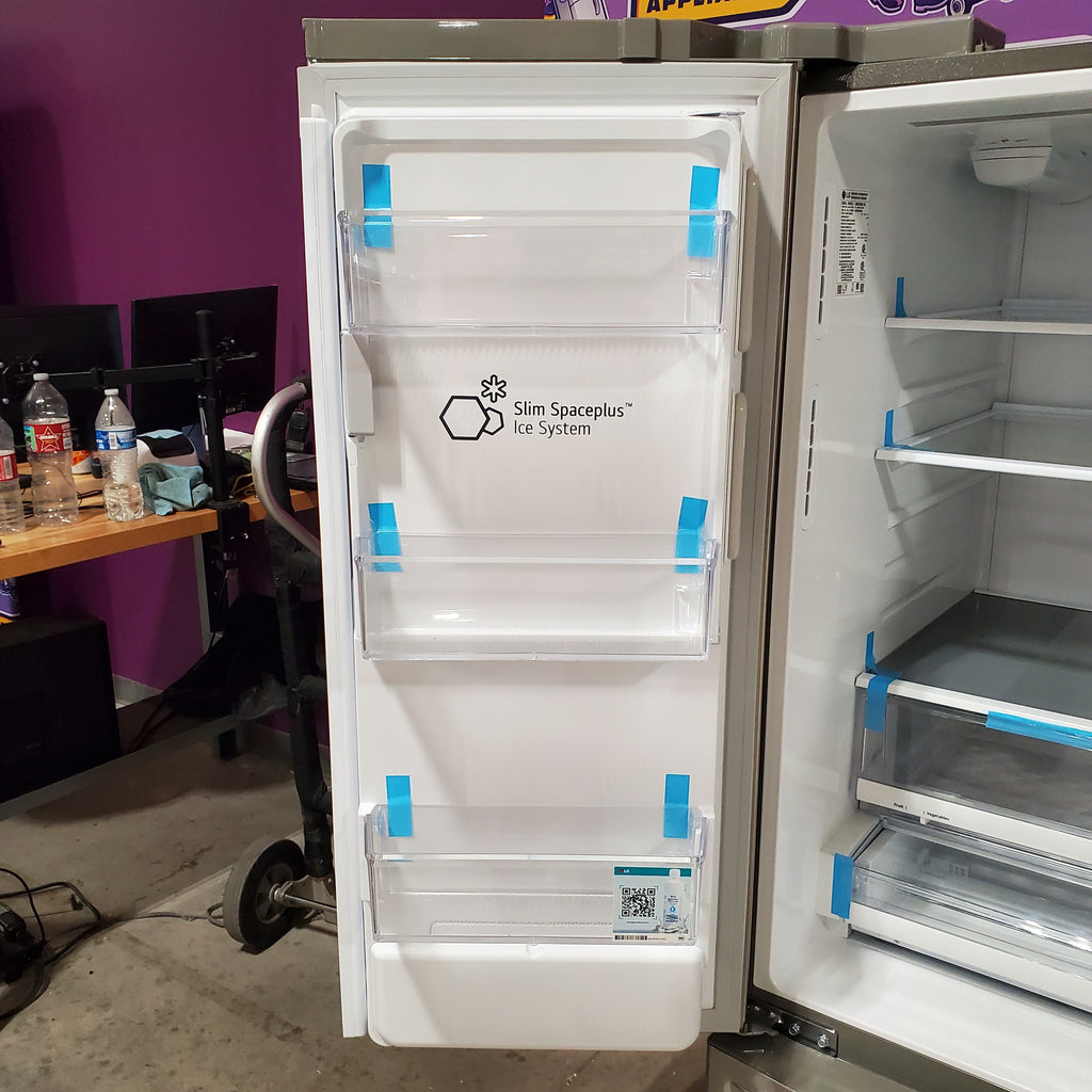 LG 27.8-cu ft 4-Door French Door Refrigerator with Dual Ice Maker in Fingerprint Resistant Steel 3SD760 - LRMXS2806S - Scratch & Dent (Minor)