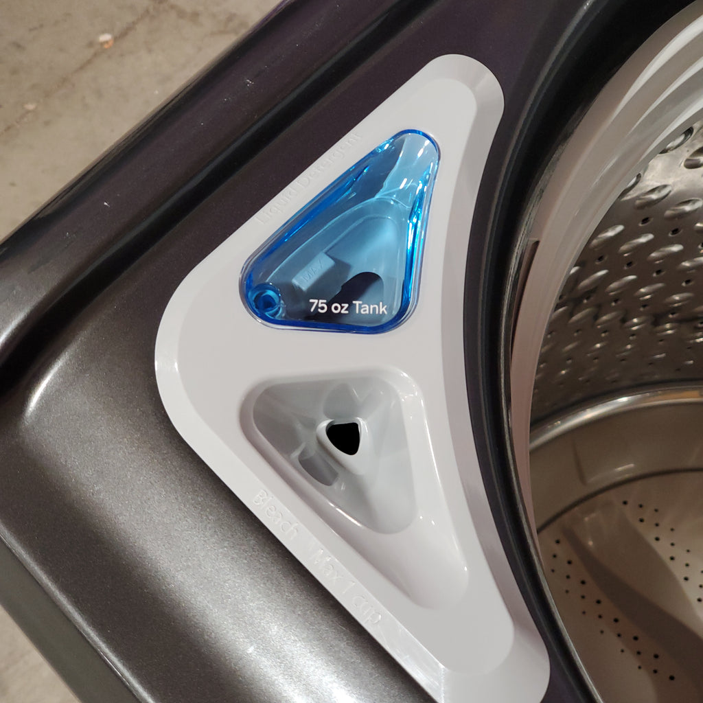 Pictures of GE® ENERGY STAR® 5.2 cu. ft. Capacity Smart Top Load Washer with Sanitize w/Oxi and SmartDispense 1CR5106 - GTW840CPNDG - Certified Refurbished - Neu Appliance Outlet - Discount Appliance Outlet in Austin, Tx