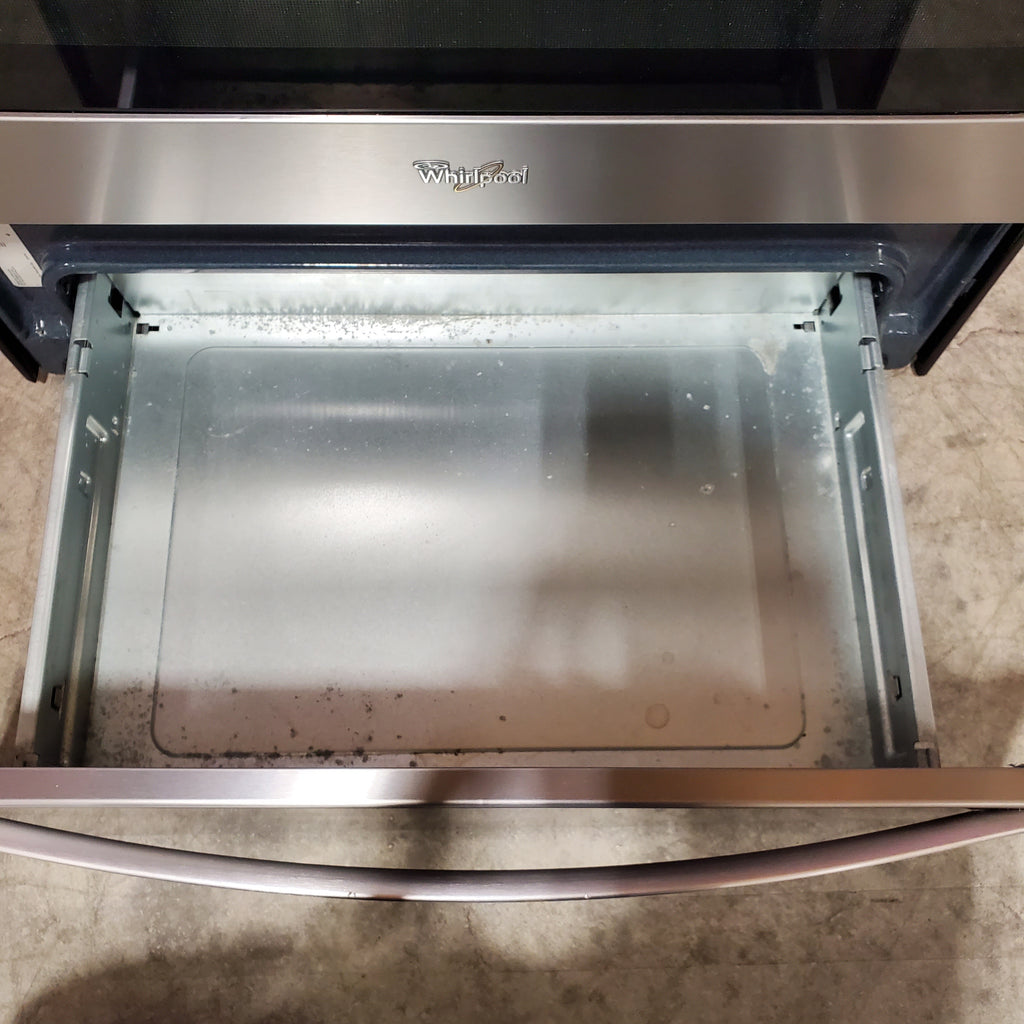 Pictures of Whirlpool Fingerprint Resistant Stainless Steel Glass Top 30 In. 5 Burner Electric 6.4 Cu. Ft. Freestanding Range with True Convection Cooking 1CR02164 - WFE770H0FZ - Certified Refurbished - Neu Appliance Outlet - Discount Appliance Outlet in Austin, Tx