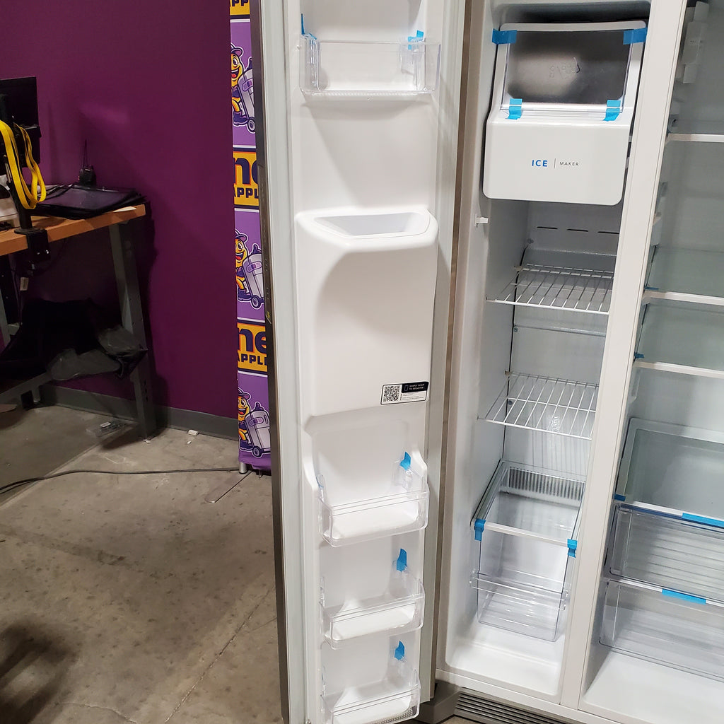 Pictures of Frigidaire 33" Wide 22.3 cu. ft. ENERGY STAR Side by Side Refrigerator Stainless Steel with Exterior Water and Ice Dispenser 22SD024 - FRSS2323AS - Open Box - Neu Appliance Outlet - Discount Appliance Outlet in Austin, Tx
