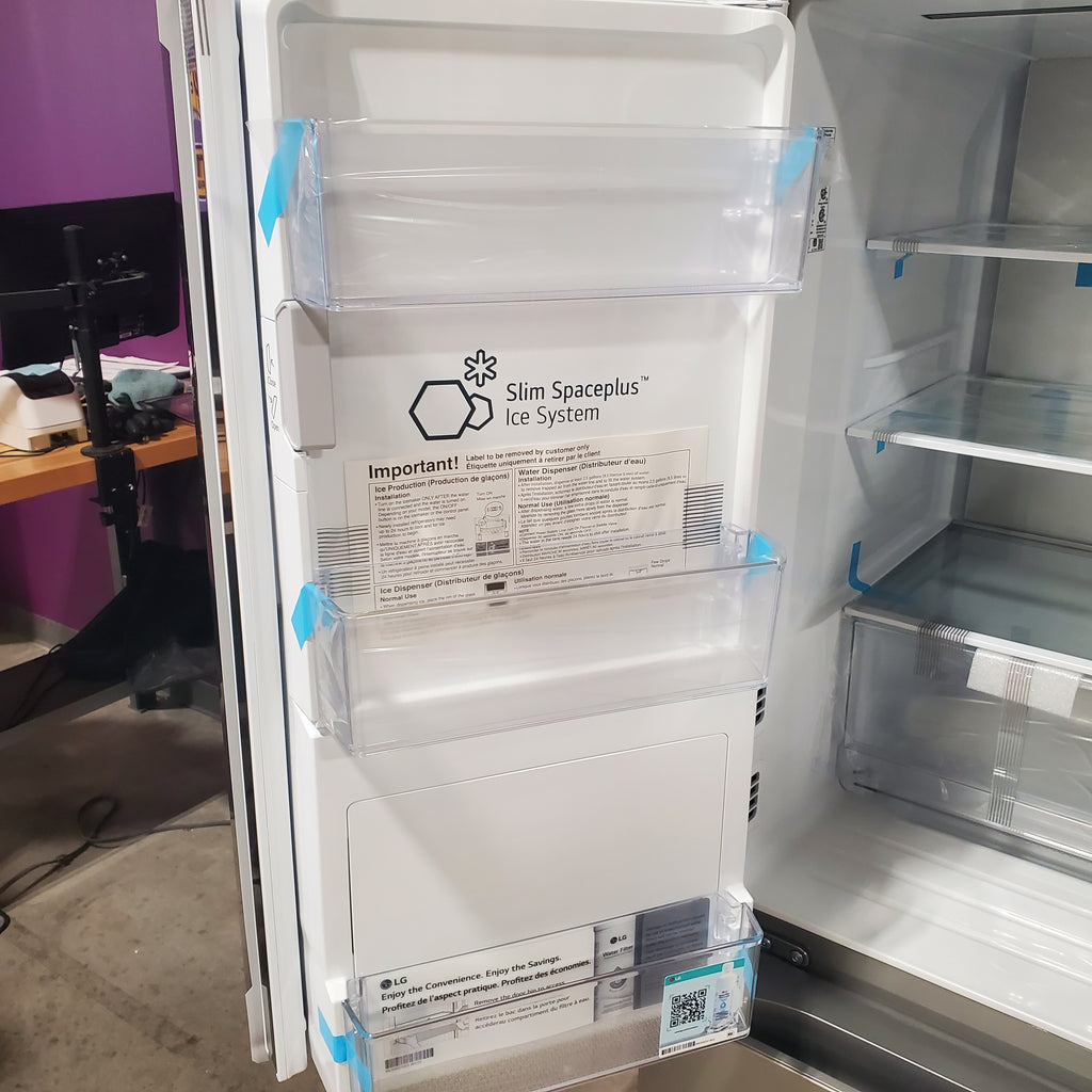 LG 25 cu. ft. Smart Counter-Depth MAX™ 4-Door French Door Refrigerator with Full-Convert Drawer™ 3SD925 - LF25G8330S - S