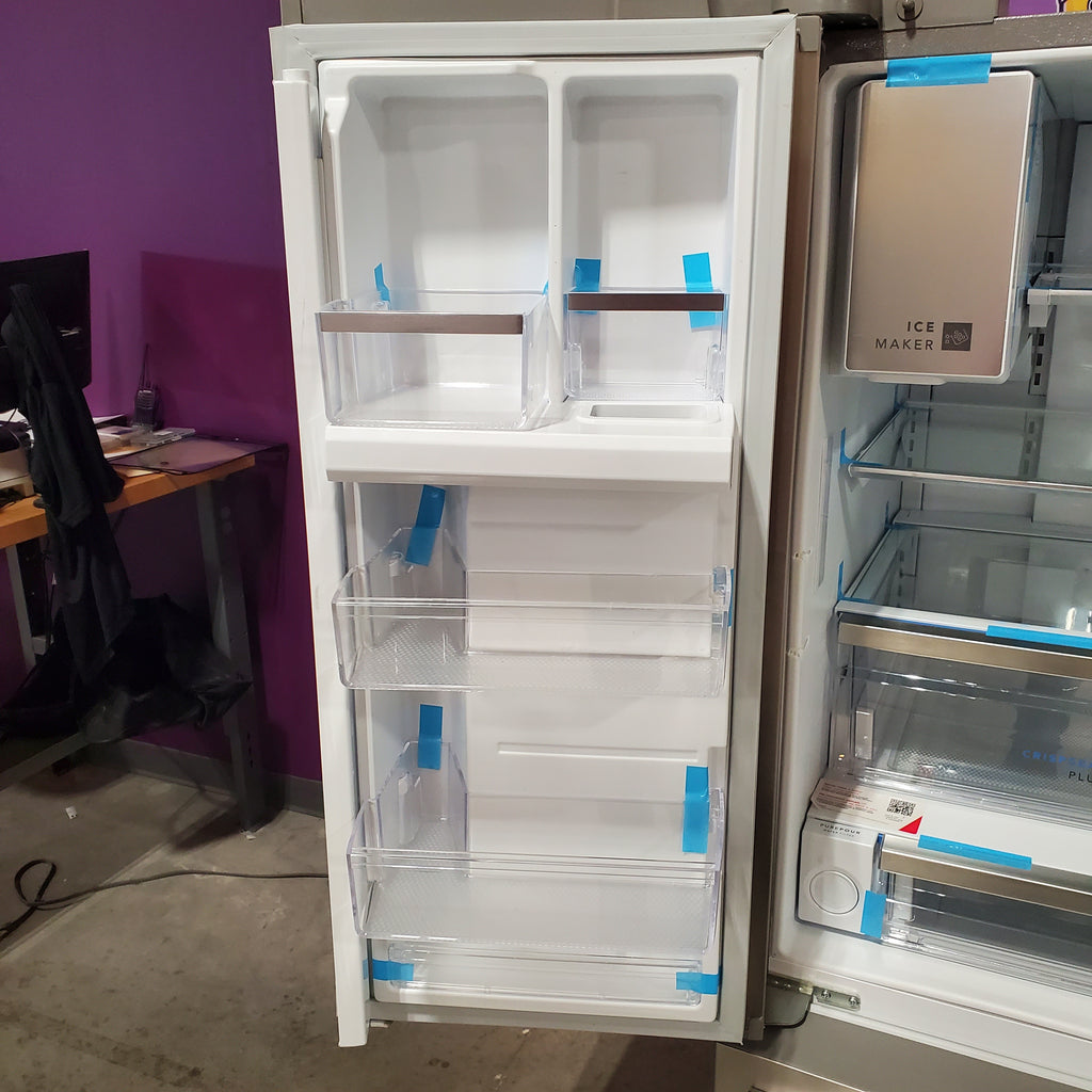 Pictures of Frigidaire 27.8-cu ft ENERGY STAR French Door Refrigerator with Dual Ice Maker in Fingerprint Resistant Stainless Steel 3SD1059 - GRFS2853AF - Scratch & Dent (Moderate) - Neu Appliance Outlet - Discount Appliance Outlet in Austin, Tx