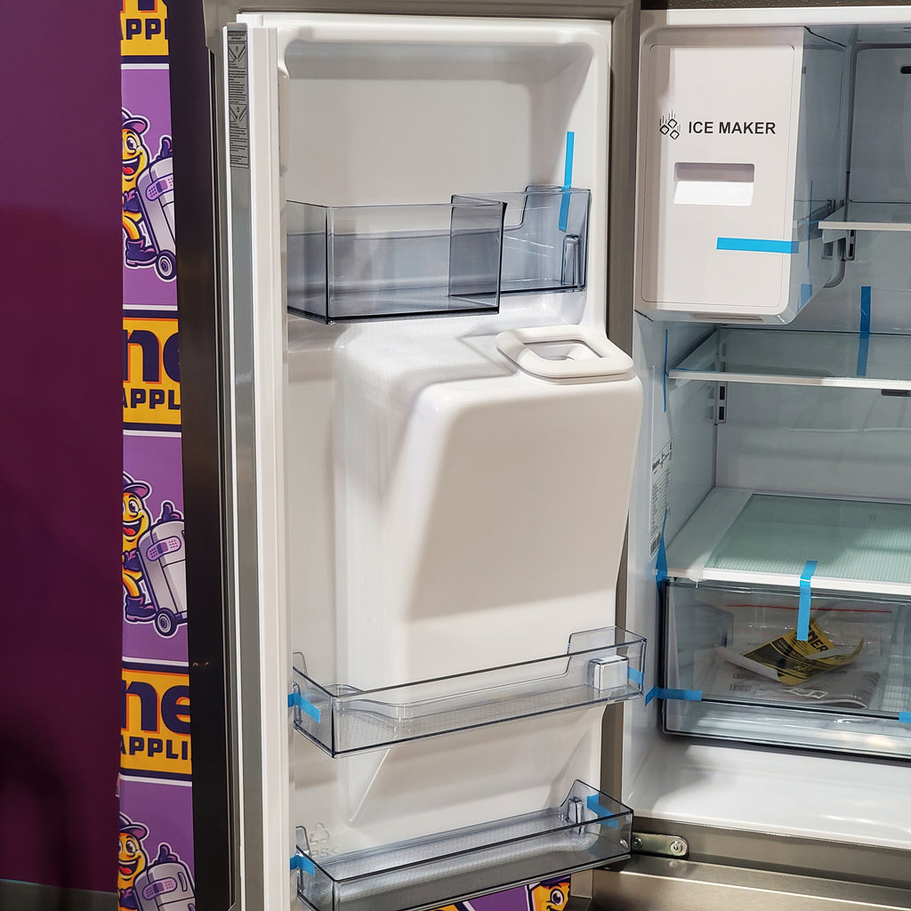 Hisense PureFlat 25.6-cu ft 4-Door Smart French Door ENERGY STAR Refrigerator in Stainless Steel with Ice Maker, Water and Ice Dispenser 24SD52 - HRM260N6TSE - Scratch & Dent (Moderate)