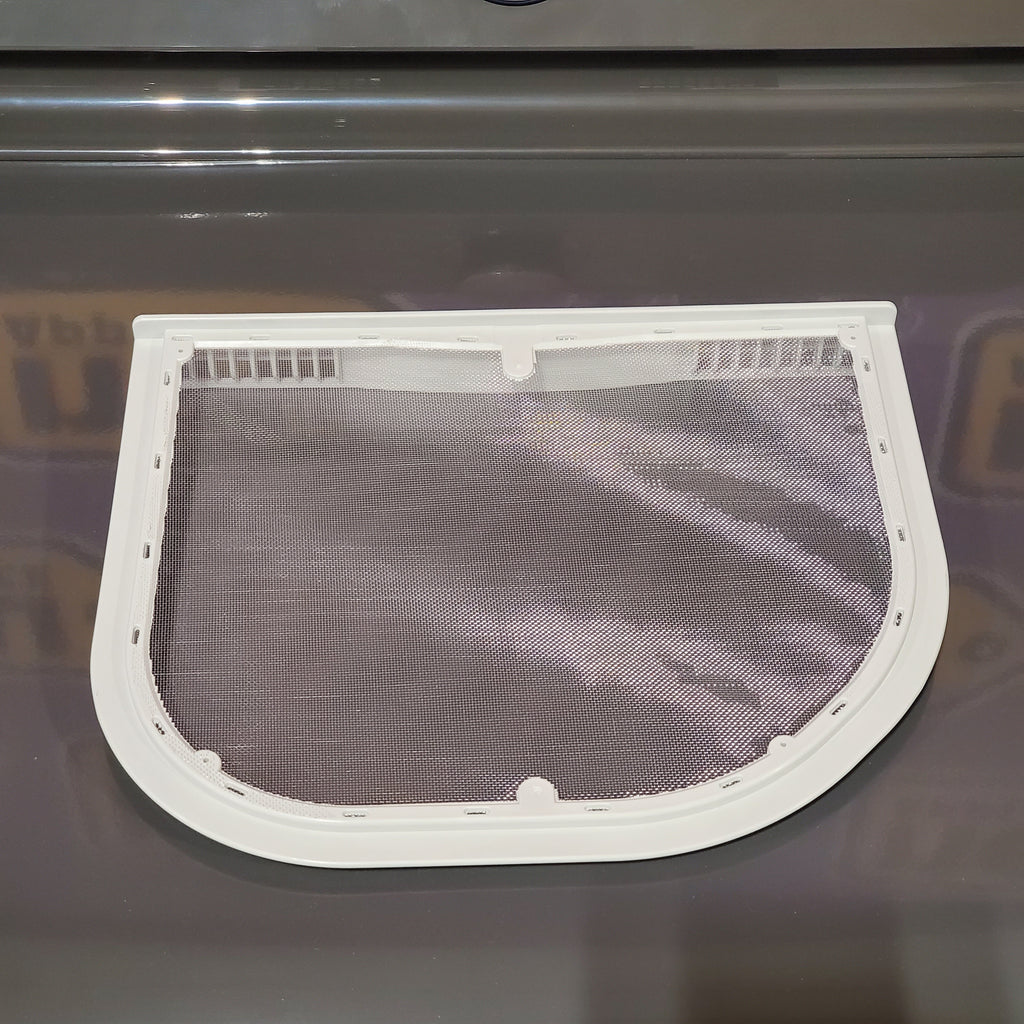 LG 7.3 cu. ft. Ultra Large High Efficiency Electric Dryer in Monochrome Grey 24SD13 - DLE6100M - Scratch & Dent (Minor)