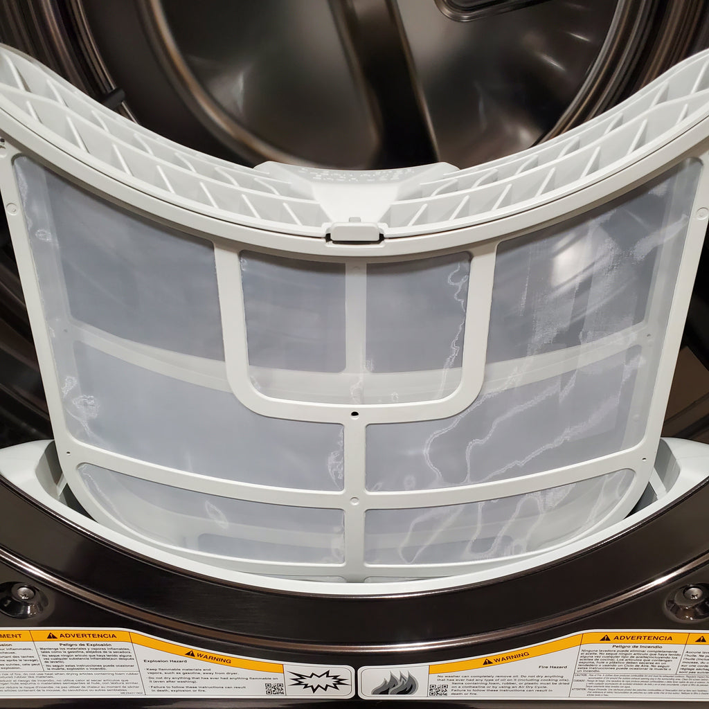 Pictures of LG Black Steel 9.0 cu. ft. Mega Capacity Smart wi-fi Enabled Front Load Electric Dryer with TurboSteam™ and Built-In Intelligence 6SD67 - DLEX8900B - Open Box - Neu Appliance Outlet - Discount Appliance Outlet in Austin, Tx