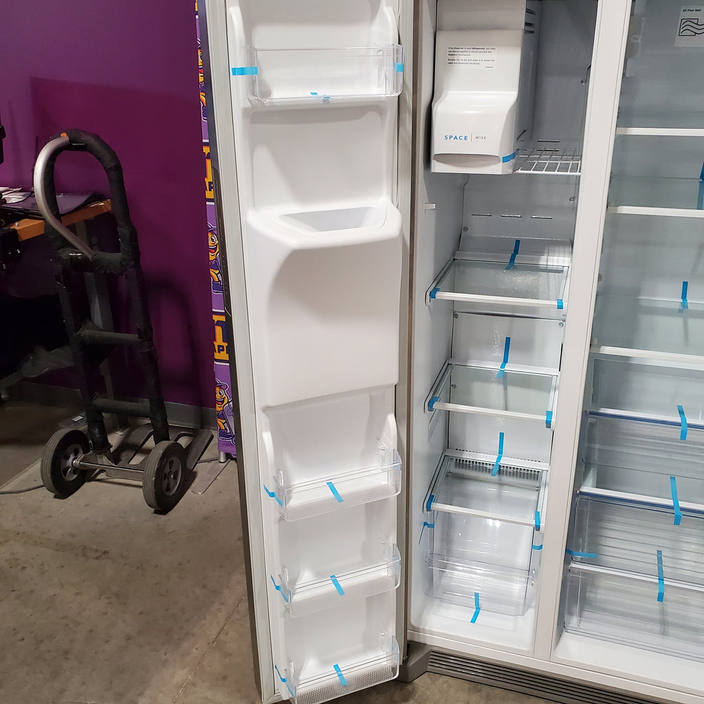 Frigidaire 22 Cu. Ft. Counter-Depth Side-by-Side Refrigerator in Stainless Steel 3SD1093 - FRSC2333AS - Scratch & Dent (Minor)