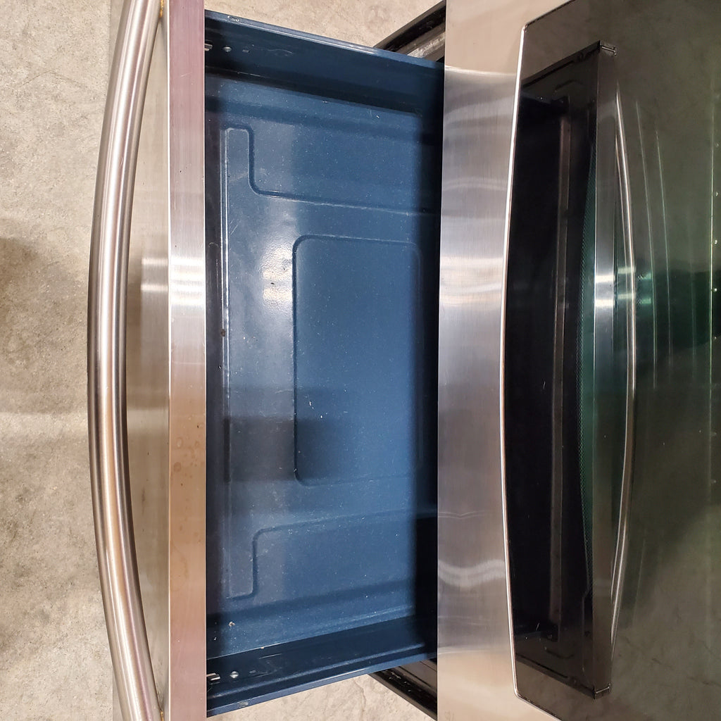 Samsung 30-in Glass Top 5 Elements 5.9-cu ft Self-Cleaning Convection Oven Freestanding Electric Range in Stainless Steel 1CR02115 - NE597R0ABSR - Certified Refurbished