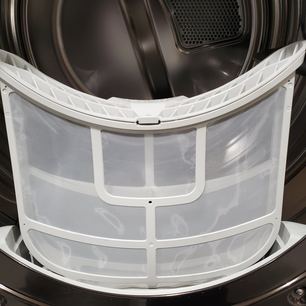 Pictures of LG Black Steel 9.0 cu. ft. Mega Capacity Smart wi-fi Enabled Front Load Electric Dryer with TurboSteam™ and Built-In Intelligence 6SD84 - DLEX8900B - Open Box - Neu Appliance Outlet - Discount Appliance Outlet in Austin, Tx