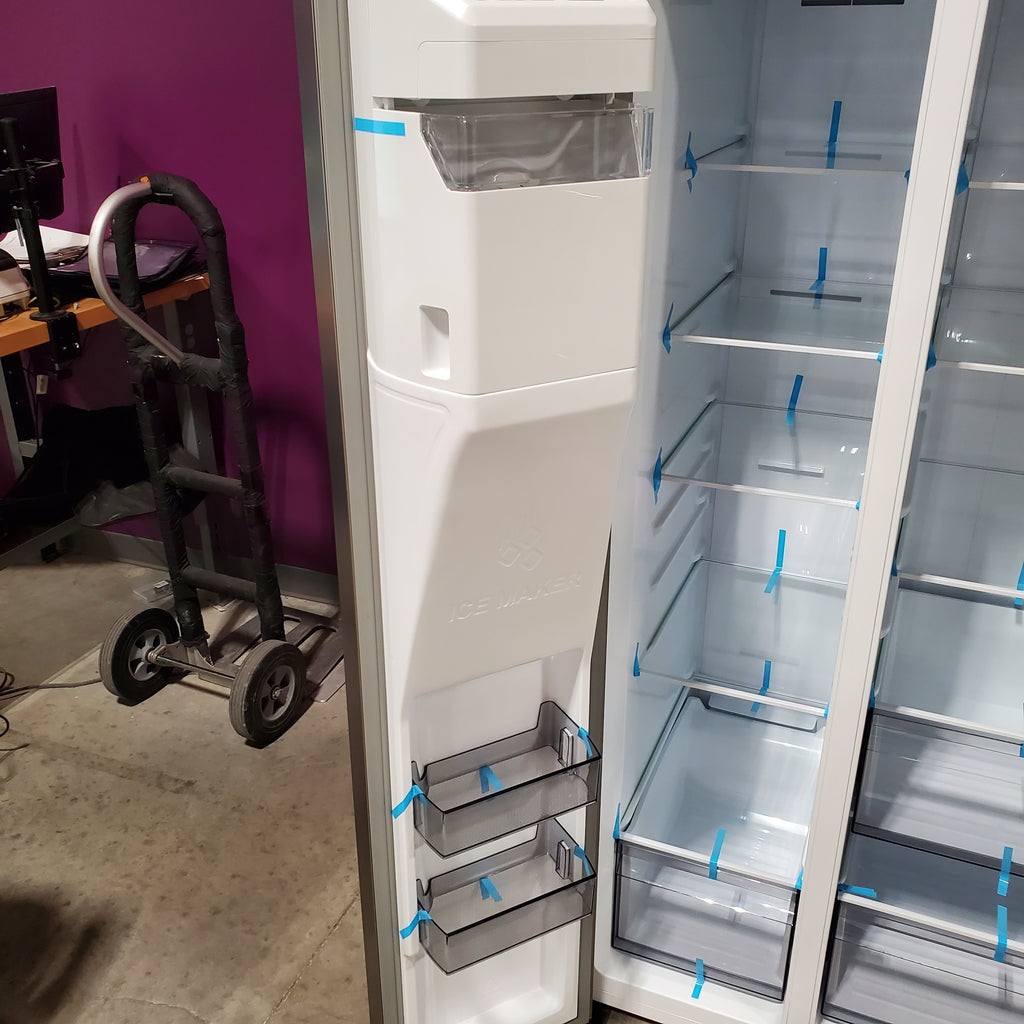 Hisense 29.1 cu. ft. Standard Depth Side by Side Refrigerator Stainless Steel 3SD734 - HRS290P5FSE - Scratch & Dent (Minor)