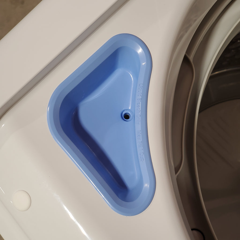 Pictures of LG Top Load 4.1 Cu. Ft. Washer with TurboDrum Technology in White WT6105CW - Scratch & Dent (Minor) and LG 7.3 Cu. Ft. Electric Rear Control Ultra Large Capacity Dryer in White with Sensor Dry 16075 - DLE6100W - Open Box - Neu Appliance Outlet - Discount Appliance Outlet in Austin, Tx