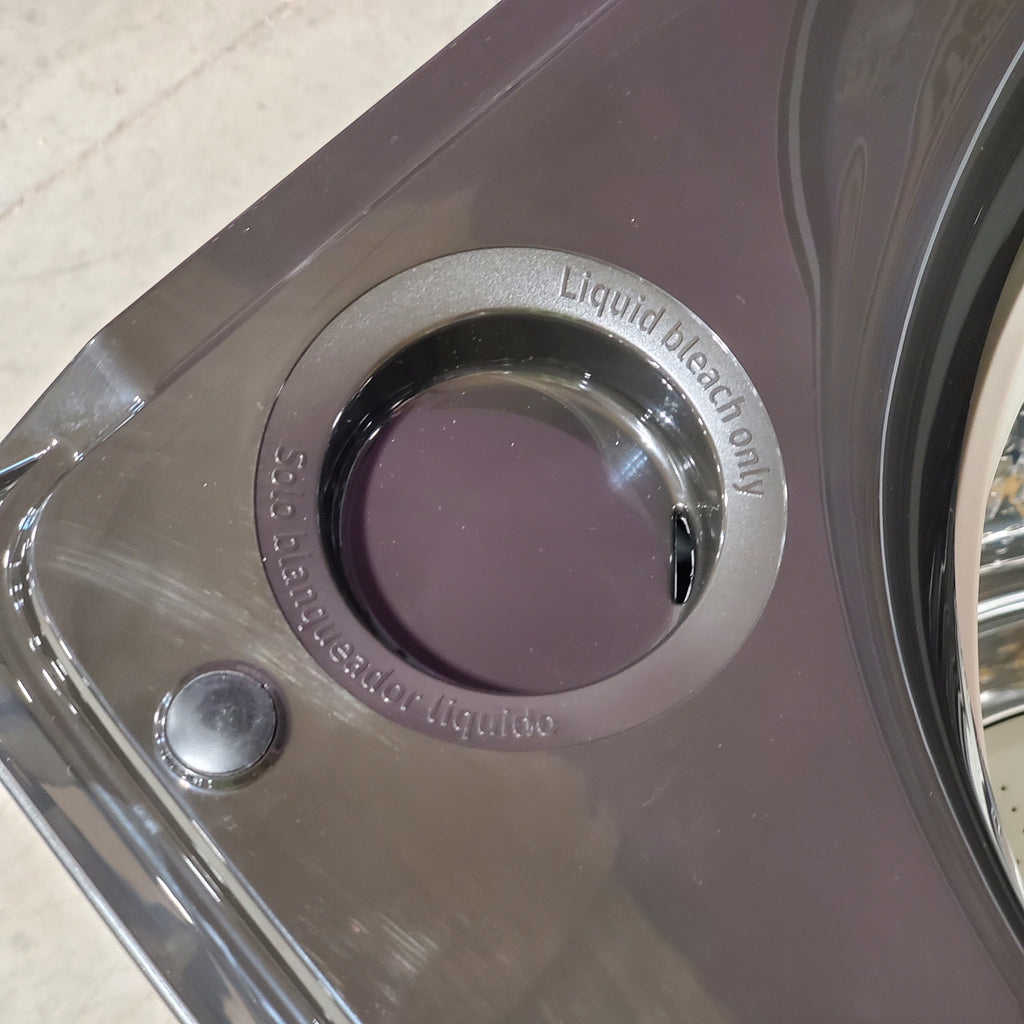 Samsung 5.5 cu.ft. Extra-Large Capacity Smart Top Load Washer with Super Speed Wash in Brushed Black 5SD229 - WA55CG7100AV - Scratch & Dent (Minor)