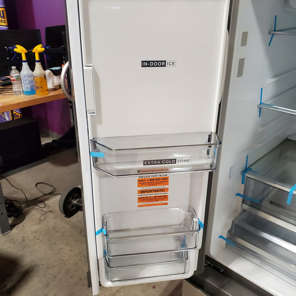 Whirlpool French Door Refrigerator in Fingerprint Resistant Stainless Finish with In-Door Water and Ice Maker - 30 cu. ft. 24SD50 - WRFF3536SZ - Scratch & Dent (Minor)