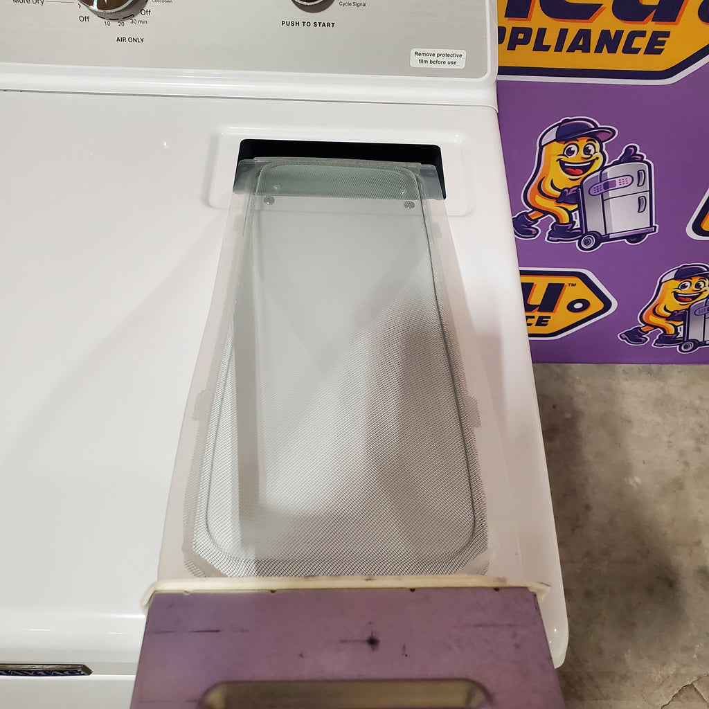 Maytag 4.5 cu. ft. Capacity Top Load Washer with Power™ Agitator and Deep Fill MVW4505MW - Open Box and Maytag 7.0 cu. ft. Capacity Top Load Electric Wrinkle Prevent Dryer 16092 - MED4500MW - Open Box