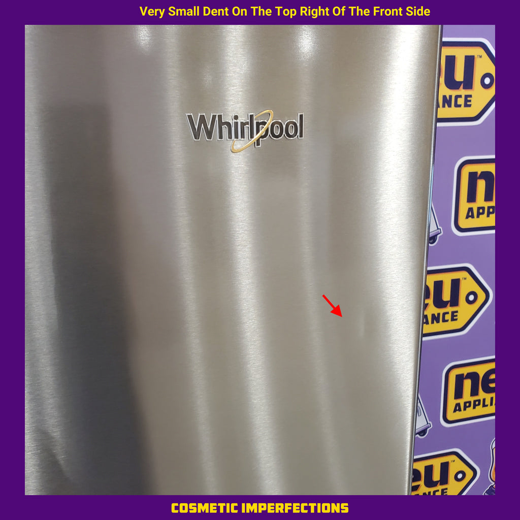 Pictures of Whirlpool 36 in. 24.7 cu. ft. Standard Depth French Door Refrigerator in Fingerprint Resistant Stainless Steel WRFF3436RZ- Scratch & Dent (Moderate) - Neu Appliance Outlet - Discount Appliance Outlet in Austin, Tx