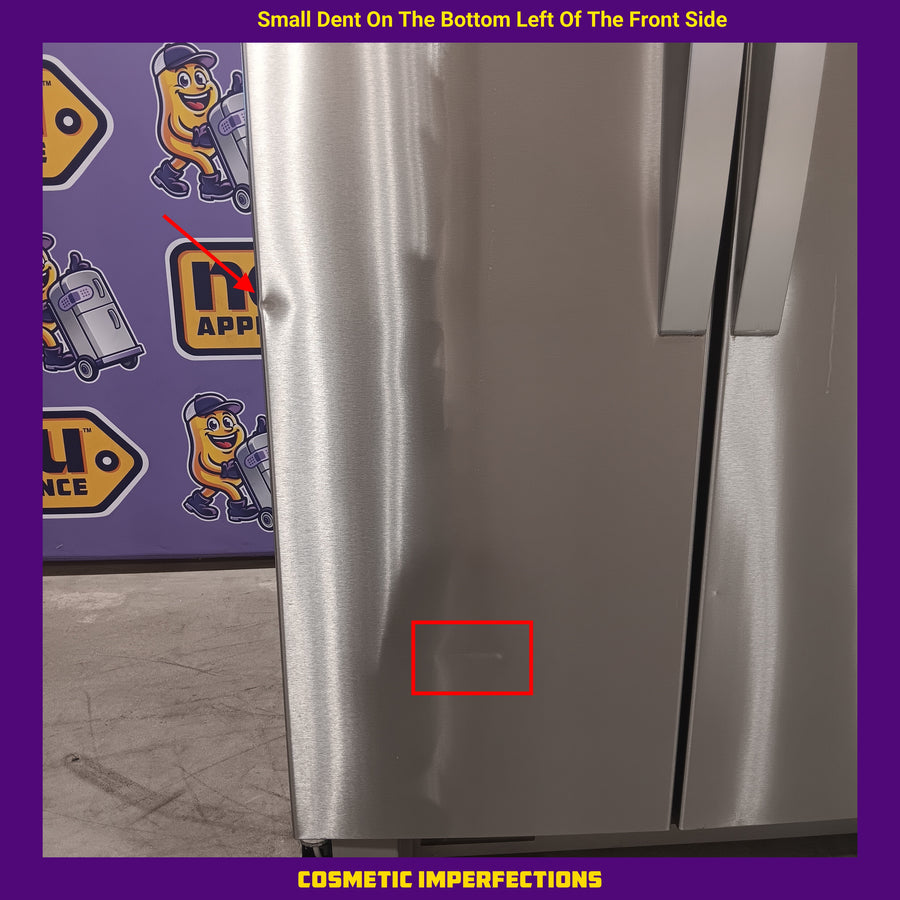Whirlpool Side By Side Refrigerator with Can Caddy and Frameless Glass Shelves 251315SD1158 - WRS325SDHZ - Scratch and Dent (Minor)