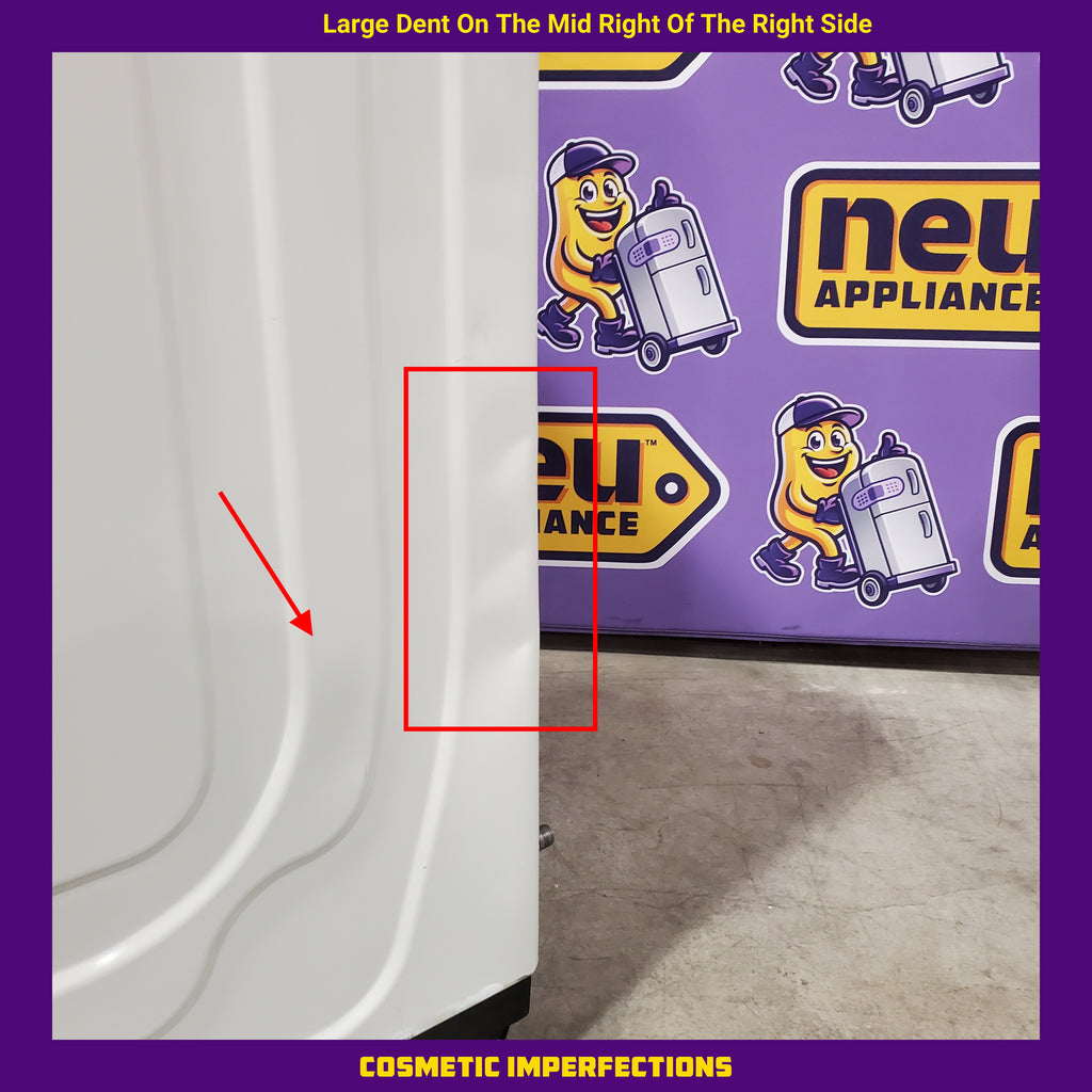 Samsung Smart Top Load 5.5 Cu. Ft. with Auto Dispense Washer WA55CG7500AE - Scratch & Dent (Moderate)  and  Samsung 7.4 cu. ft. Vented Smart Gas Dryer in Ivory with Steam Sanitize+ 16181 - DVG55CG7500E - Scratch & Dent (Moderate)