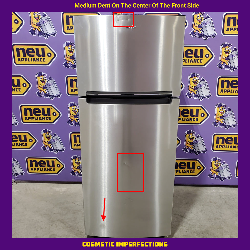 Whirlpool 18 Cu. Ft. 28" Wide Refrigerator in Stainless Steel 251311SD939 - WRT518SZFM - Scratch & Dent (Moderate)