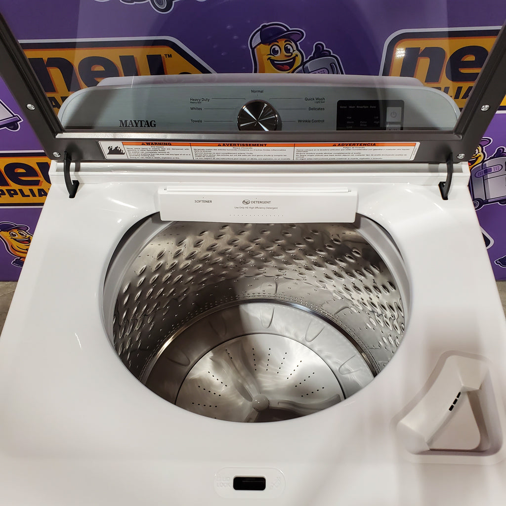Pictures of Maytag Top Load 4.8 cu ft Washer with Deep Fill and Slow-Close Glass Lid 30131SD38 - MVW6200KW - Scratch & Dent (Minor) - Neu Appliance Outlet - Discount Appliance Outlet in Austin, Tx