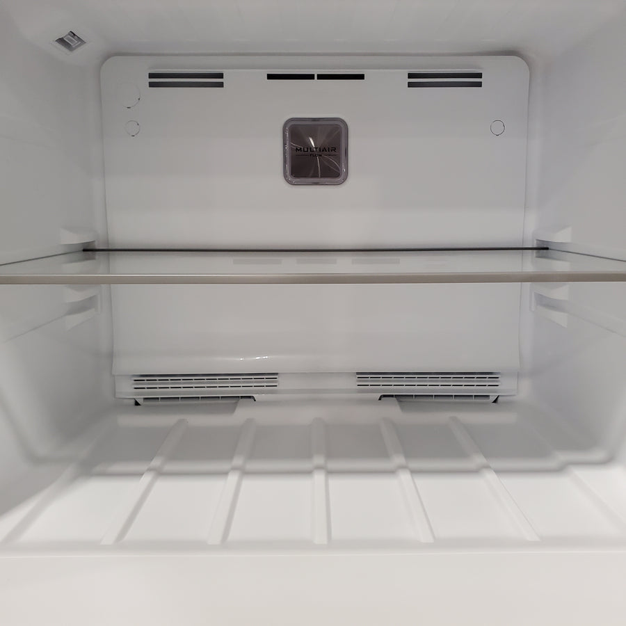 Midea 18 Cu. Ft. Stainless Garage Ready Top Freezer Refrigerator in Stainless Steel 22231SD328 - MRT18D3BST - Scratch & Dent (Major)