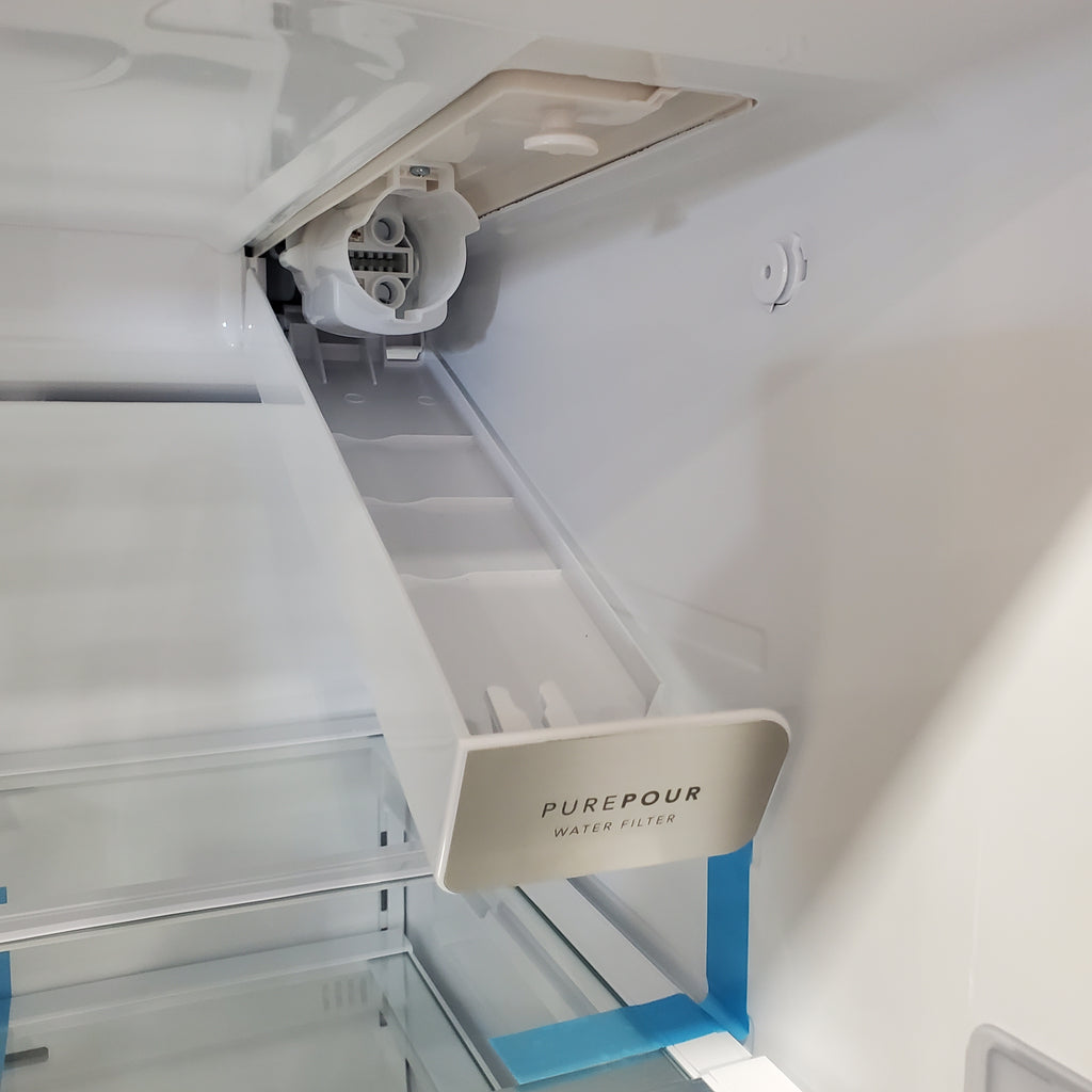 Pictures of Frigidaire Gallery 22 Cu. Ft. 4-Door Counter-depth French Door Refrigerator with Ice Maker (Fingerprint Resistant Stainless Steel) ENERGY STAR GRMC2273CF - Scratch and Dent (Moderate) - Neu Appliance Outlet - Discount Appliance Outlet in Austin, Tx