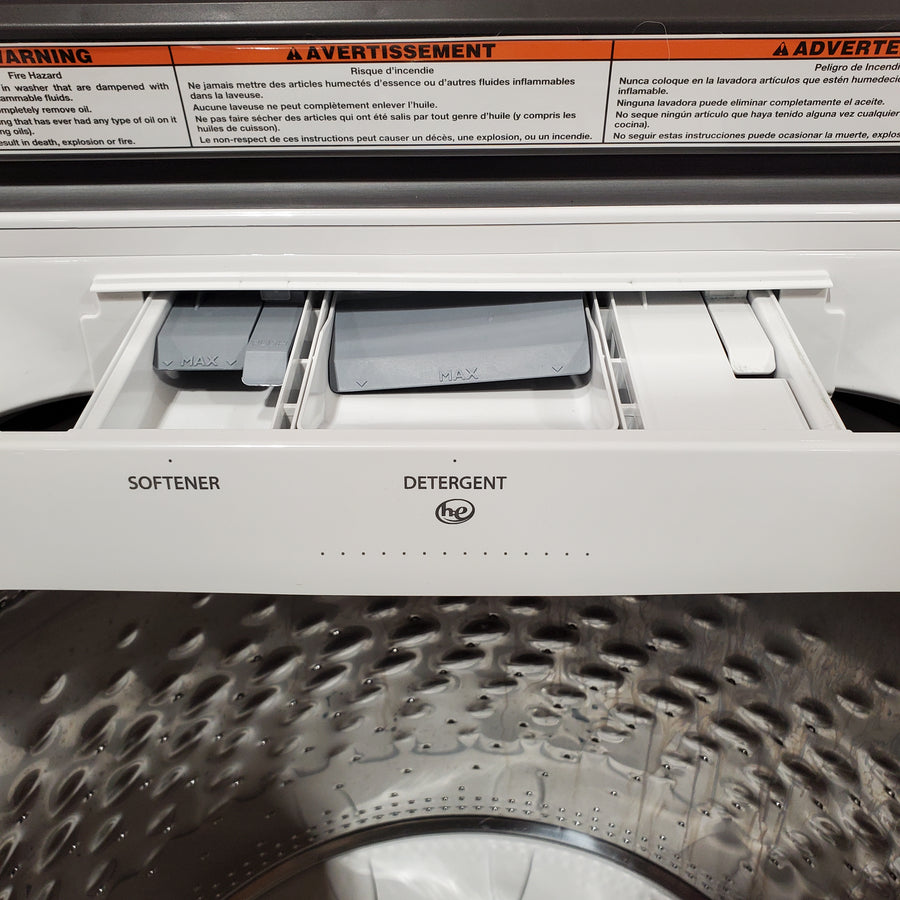 Maytag Top Load 4.8 cu ft Washer with Deep Fill and Slow-Close Glass Lid 30133SD122 - MVW6200KW - Scratch & Dent (Moderate)