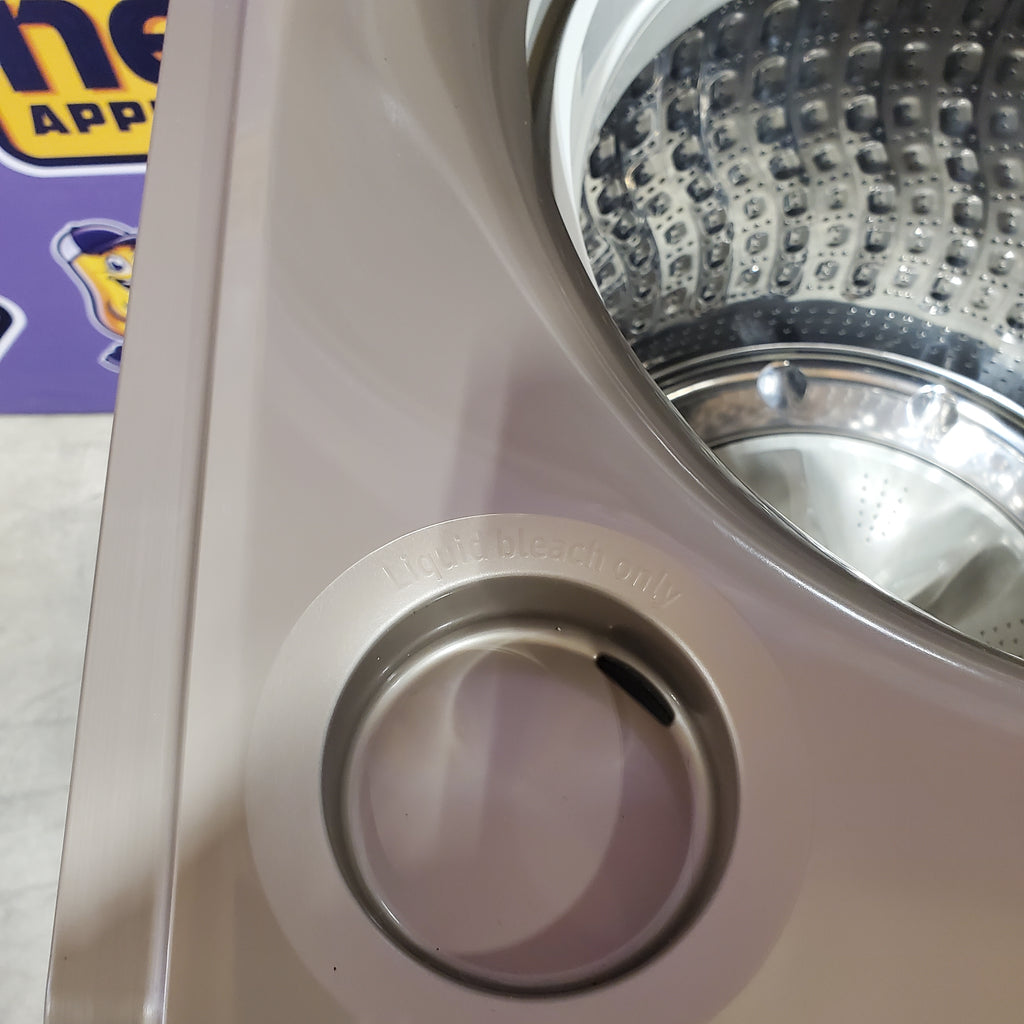 Pictures of Samsung 5.0 cu. ft. High Efficiency Top Load Washer with Active WaterJet in Champagne 1CR04086 - WA50T5300AC - Certified Refurbished - Neu Appliance Outlet - Discount Appliance Outlet in Austin, Tx