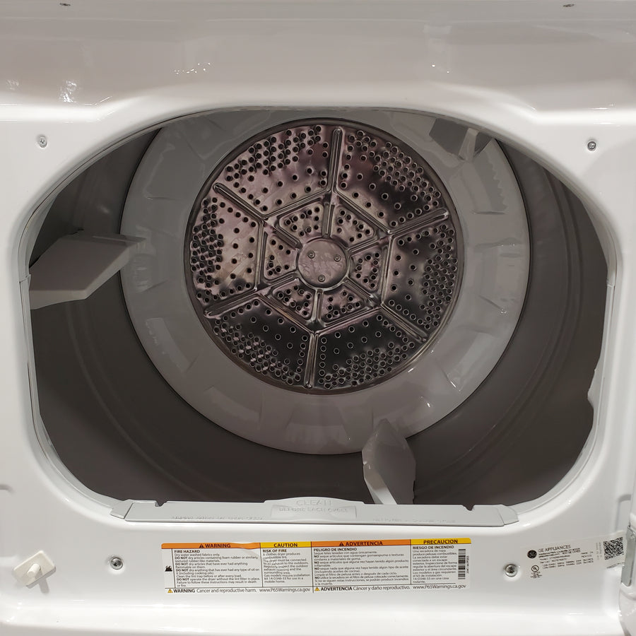 Hotpoint 6.2 cu. ft. Capacity Electric Dryer with Up To 120 ft. Venting and Shallow Depth 25131SD949 - HTX26EASWWW - Scratch & Dent (Major)