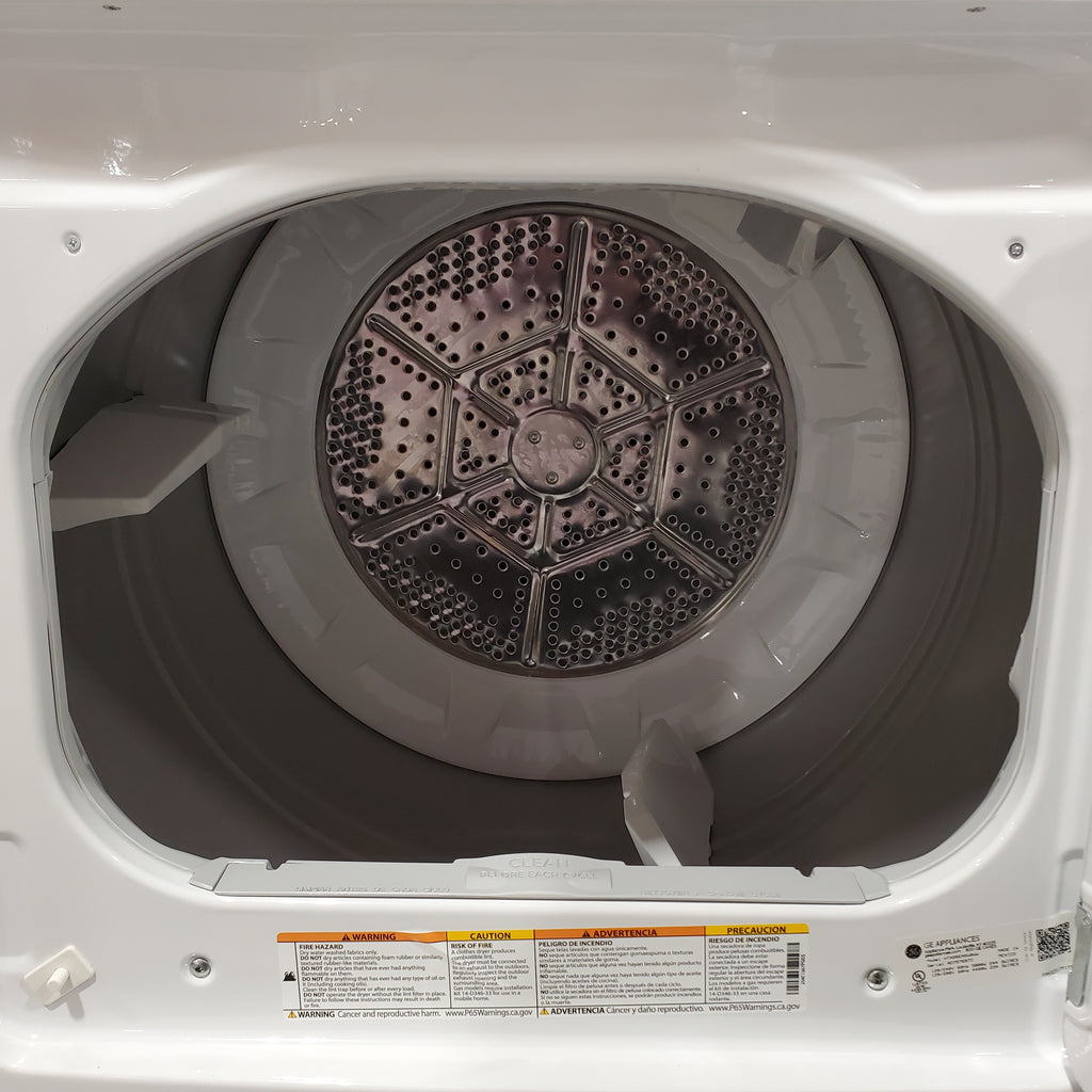 Pictures of Hotpoint 6.2 cu. ft. Capacity Electric Dryer with Up To 120 ft. Venting and Shallow Depth 25131SD949 - HTX26EASWWW - Scratch & Dent (Major) - Neu Appliance Outlet - Discount Appliance Outlet in Austin, Tx