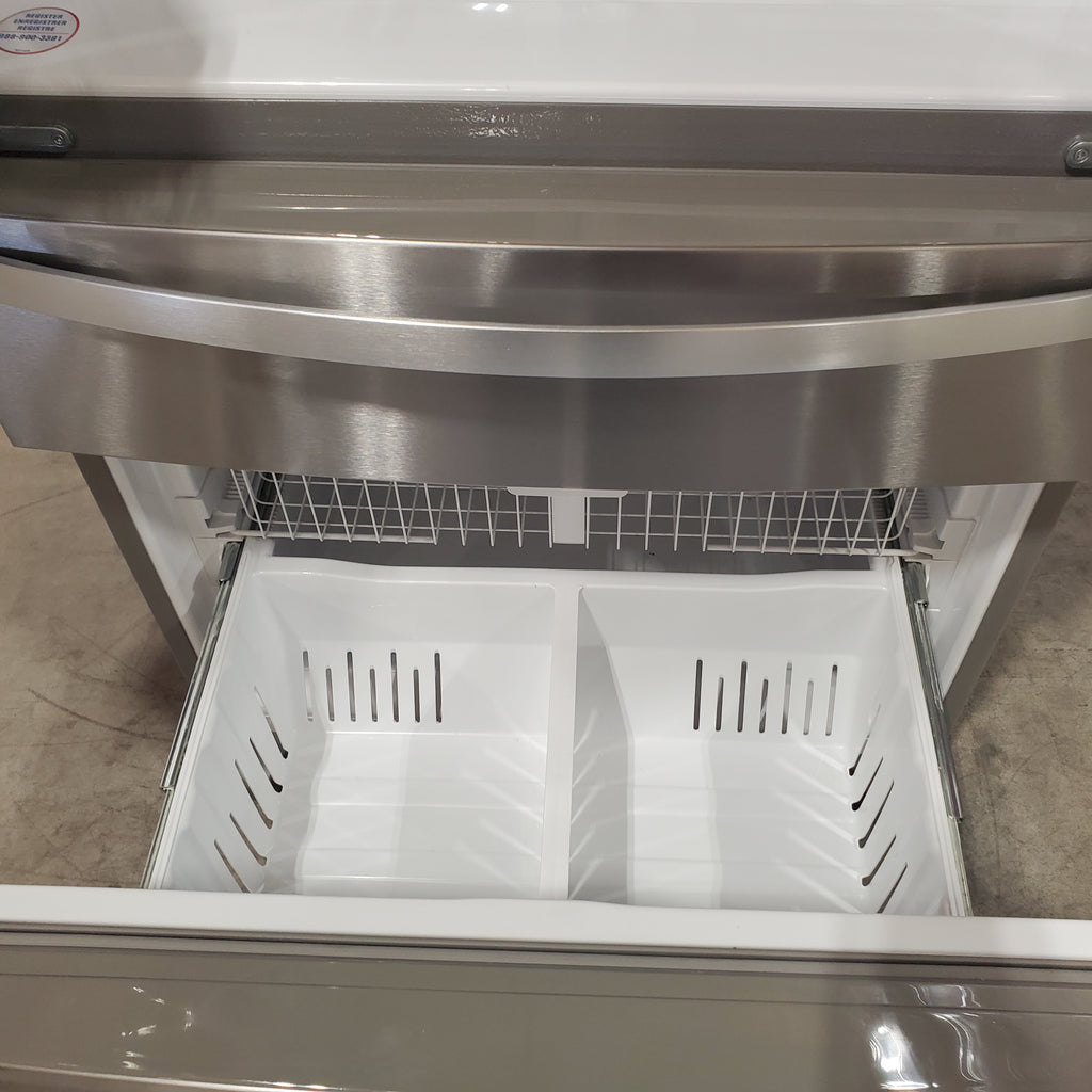Pictures of Whirlpool 36-Inch Wide French Door Bottom Mount Refrigerator in Fingerprint Resistant Stainless Steel WRMF3636RZ - Scratch & Dent (Minor) - Neu Appliance Outlet - Discount Appliance Outlet in Austin, Tx