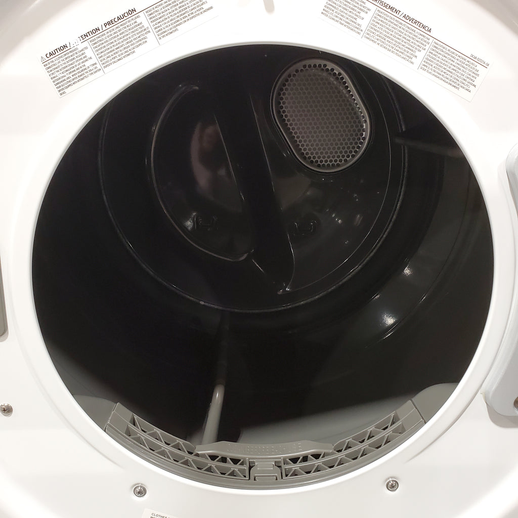 Pictures of Samsung 7.5 cu. ft. Front Load Electric Dryer with Smart Care in White 30133SD142 - DVE45T6000W - Scratch & Dent (Major) - Neu Appliance Outlet - Discount Appliance Outlet in Austin, Tx