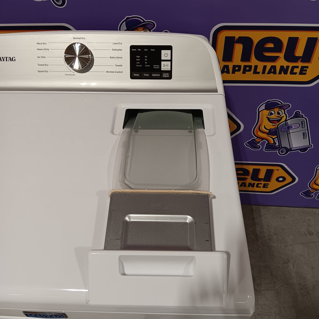 Pictures of Maytag 7.0 cu ft Electric Dryer with Moisture Sensing and Quick Dry Cycle 30131SD5 - MED6200KW - Scratch & Dent (Minor) - Neu Appliance Outlet - Discount Appliance Outlet in Austin, Tx