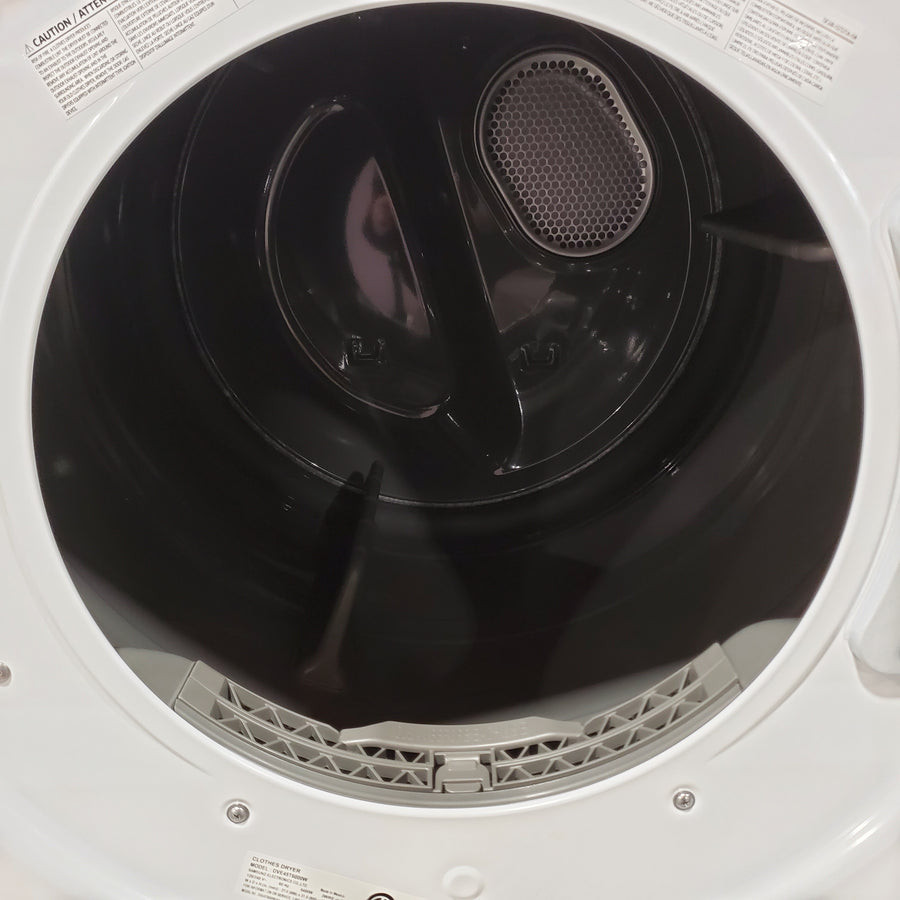 Samsung 7.5 cu. ft. Front Load Electric Dryer with Smart Care in White 22132SD123 - DVE45T6000W - Scratch & Dent (Minor)