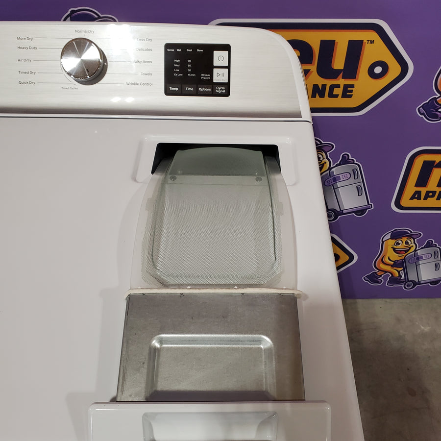 Maytag Top Load 4.8 cu ft Washer with Deep Fill and Slow-Close Glass Lid MVW6200KW - Scratch & Dent (Minor) and Maytag 7.0 cu ft Electric Dryer with Moisture Sensing and Quick Dry Cycle 16213 - MED6200KW - Scratch & Dent (Moderate)