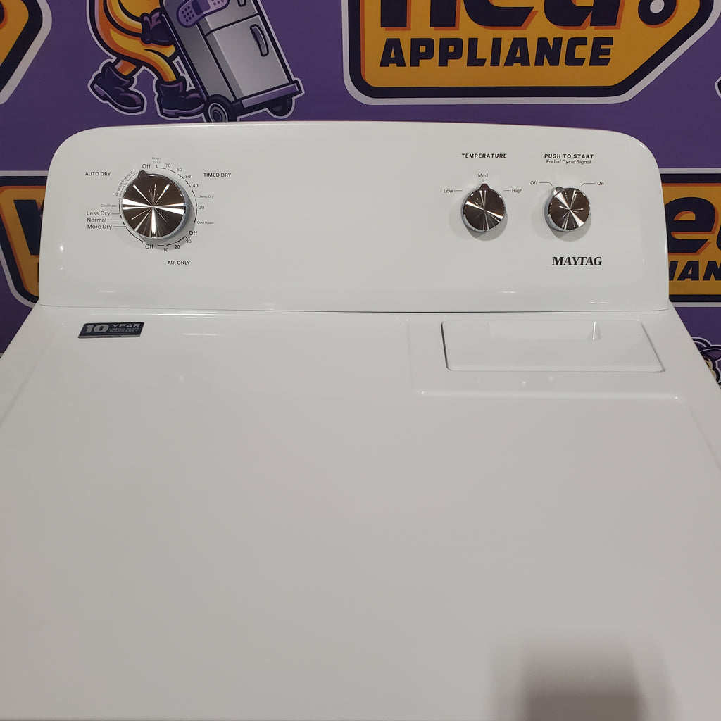 Pictures of Maytag Top Load Style Electric Wrinkle Prevent 7.0 cu. ft. Dryer with Auto Dry 6SD070 - MED4005SW - Open Box - Neu Appliance Outlet - Discount Appliance Outlet in Austin, Tx