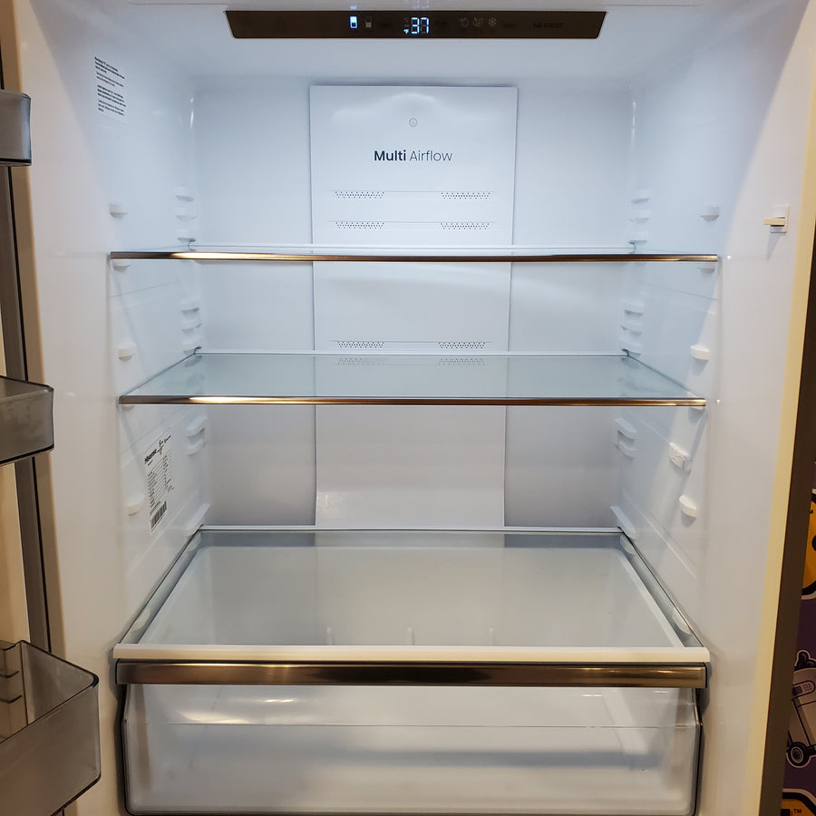 Hisense Counter Depth Bottom Freezer 17.2 Cu. Ft. Refrigerator with LED Lighting and Super Cool and Super Freeze in Fingerprint Stainless Steel 22136SD345 - HRB171N6ASE - Scratch and Dent (Minor)