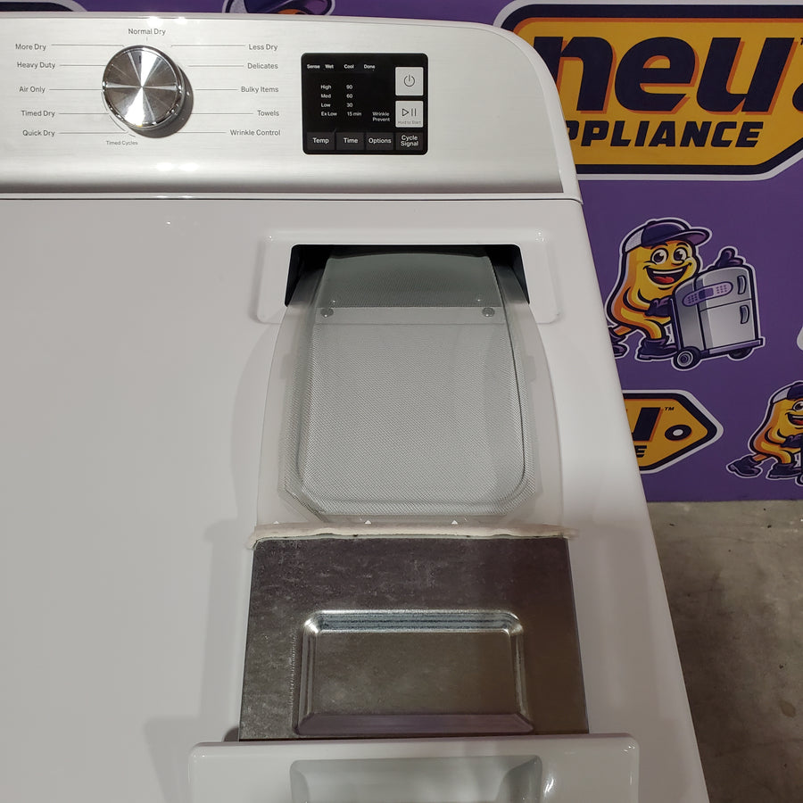 Maytag Top Load 4.8 cu ft Washer with Deep Fill and Slow-Close Glass Lid MVW6200KW - Scratch & Dent (Minor) and Maytag 7.0 cu ft Electric Dryer with Moisture Sensing and Quick Dry Cycle 16230 - MED6200KW - Open Box