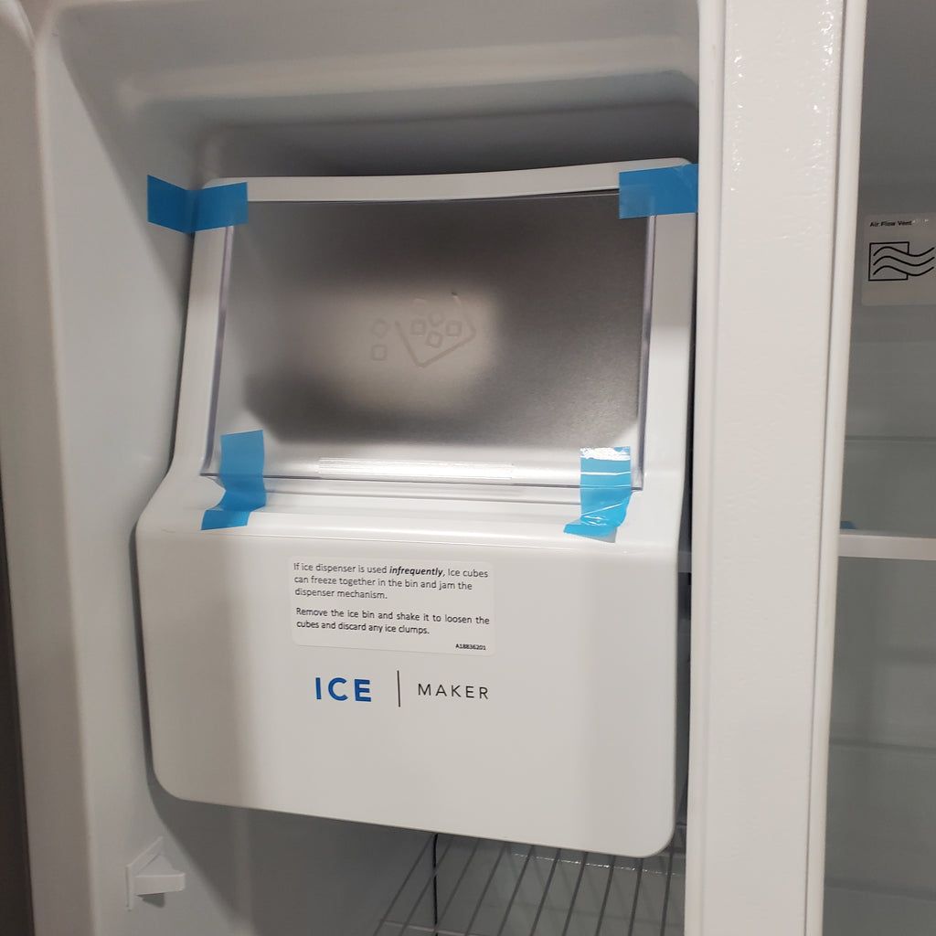 Pictures of Frigidaire 33" Wide 22.3 cu. ft. ENERGY STAR Side by Side Refrigerator Stainless Steel with Exterior Water and Ice Dispenser 20SD102 - FRSS2323AS - Scratch & Dent (Minor) - Neu Appliance Outlet - Discount Appliance Outlet in Austin, Tx