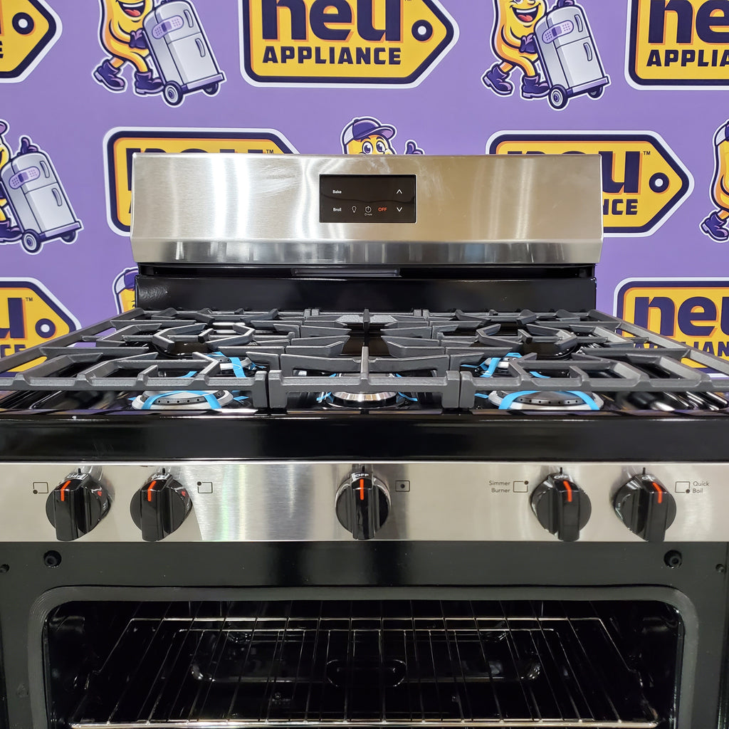 Pictures of Frigidaire 5 Burner Gas Range with Even Baking Technology in Stainless Steel 20SD57 - FCRG3052BS - Scratch & Dent (Minor) - Neu Appliance Outlet - Discount Appliance Outlet in Austin, Tx