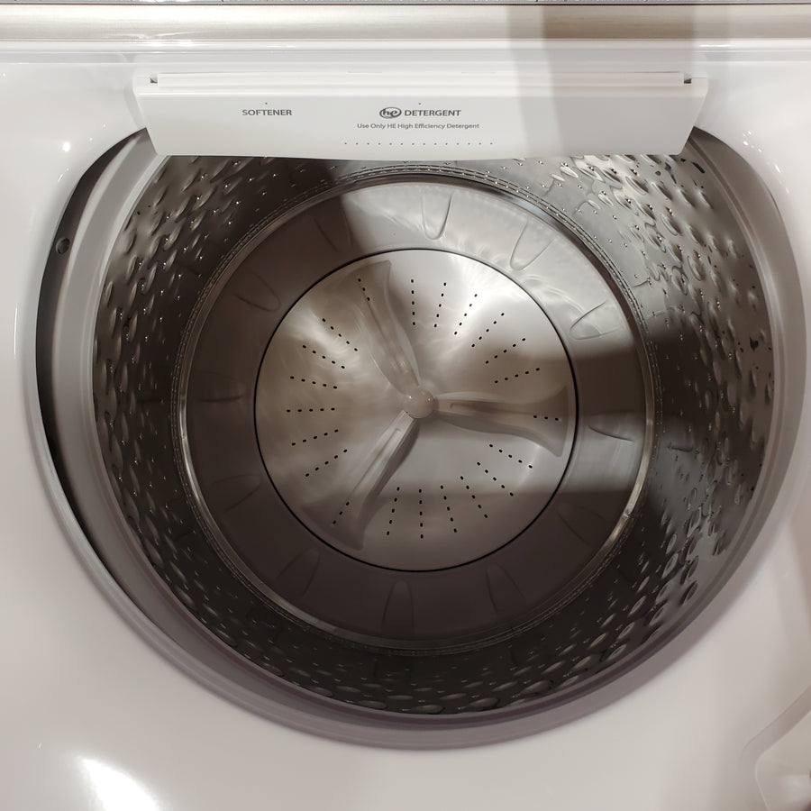 Maytag Top Load 4.8 cu ft Washer with Deep Fill and Slow-Close Glass Lid MVW6200KW - Scratch & Dent (Minor) and Maytag 7.0 cu ft Electric Dryer with Moisture Sensing and Quick Dry Cycle 16221 - MED6200KW - Scratch & Dent (Moderate)
