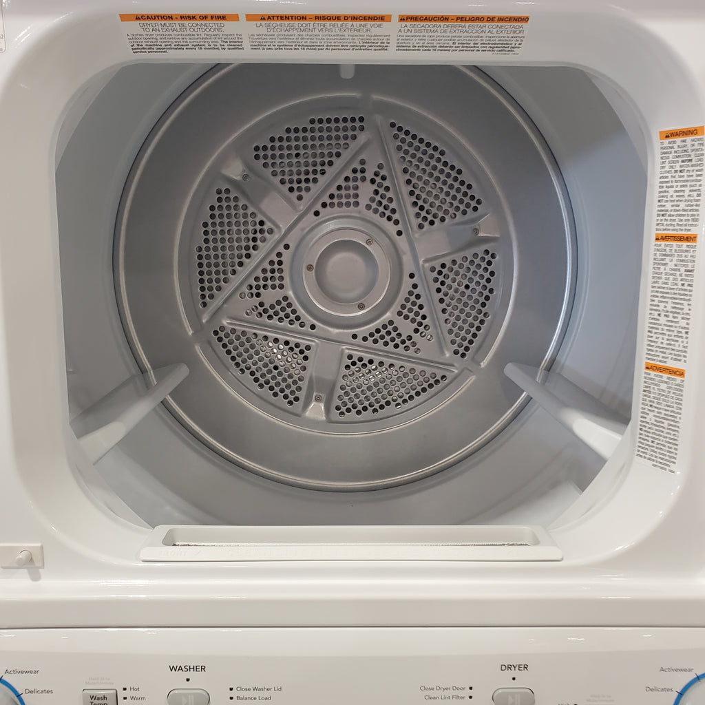 Pictures of Frigidaire Electric Washer/Dryer Laundry Center - 3.9 Cu. Ft Washer and 5.5 Cu. Ft. Dryer FLCE7522AW - Open Box - Neu Appliance Outlet - Discount Appliance Outlet in Austin, Tx