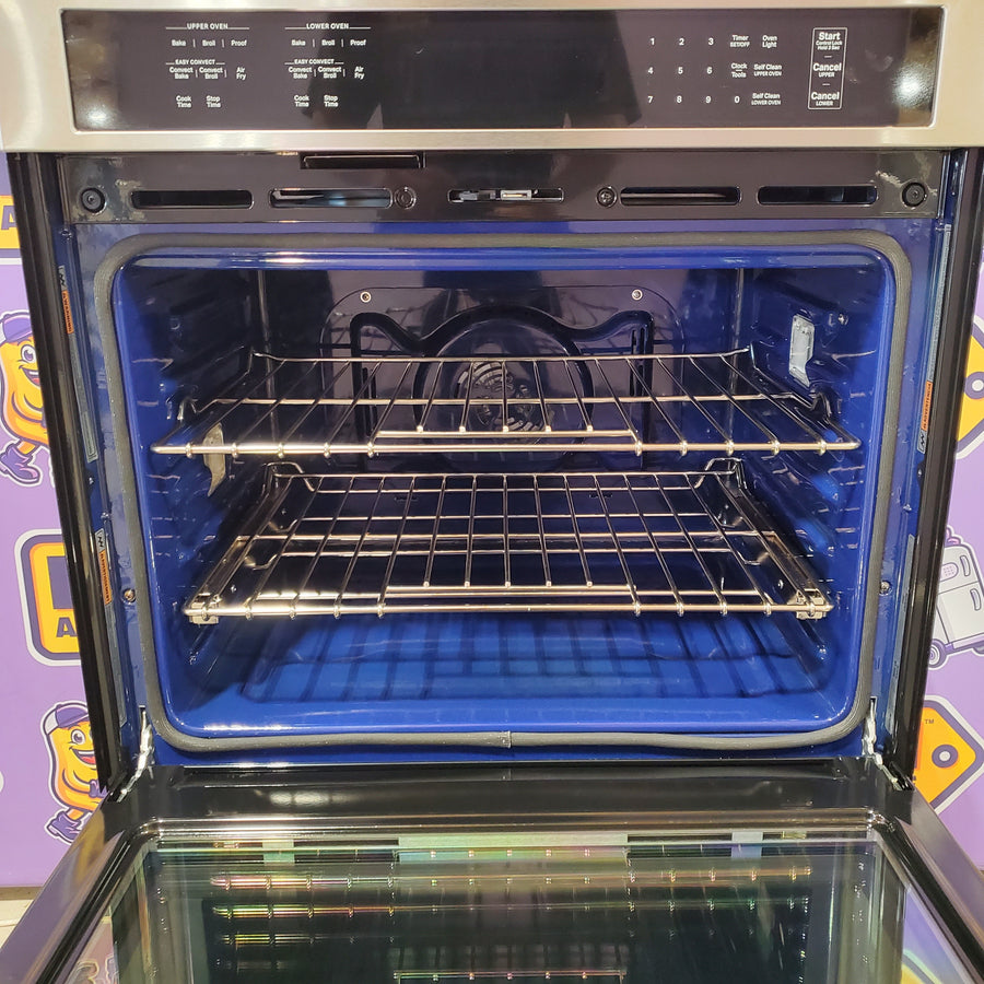 KitchenAid 30 inch Double Electric Wall Oven with Air Fry Self-cleaning in Stainless Steel KOED530PSS - Scratch & Dent (Minor)